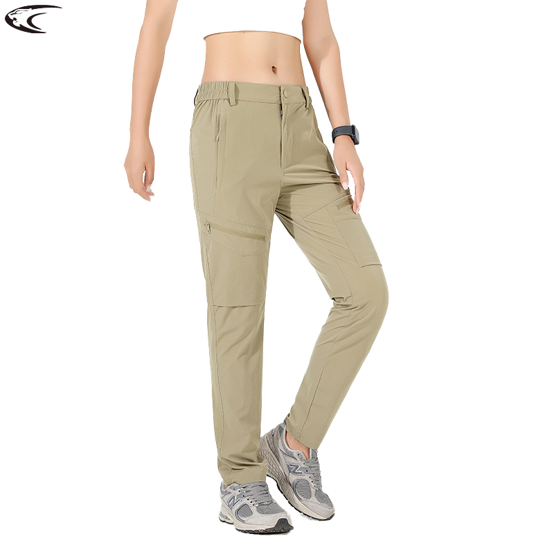 Mountain Biking Pants Women - LNGXO Wanderhose Damen 4-Wege-Stretch Wasserdicht Sommer