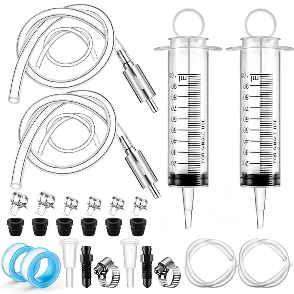 Hydraulic Brake Bleed - 100 ml Motorrad-Hydraulikbremsen-Entlüftungsset, Spritze mit 50