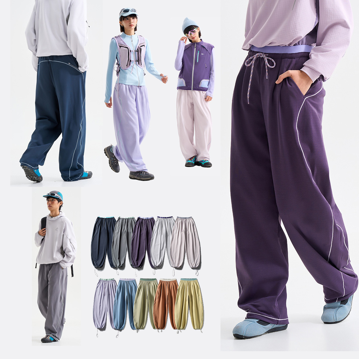 Mountain Biking Pants Women - Herren Damen Outdoor Schnelltrocknende Weite Sporthose