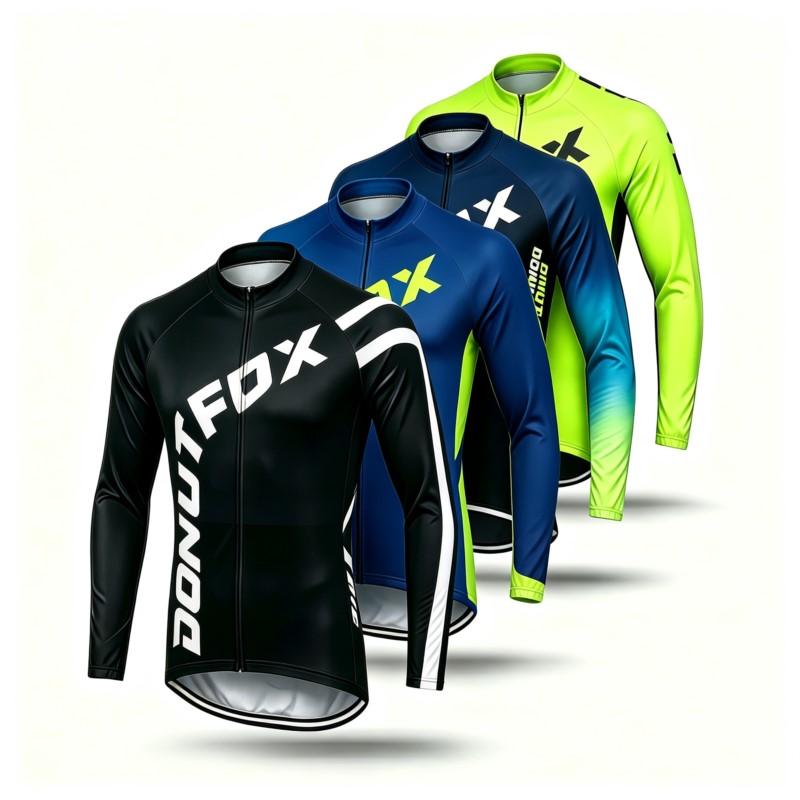 Mountain Biking Pants - Langarm-MTB-Trikot und Radlerhose für Herren, schnell
