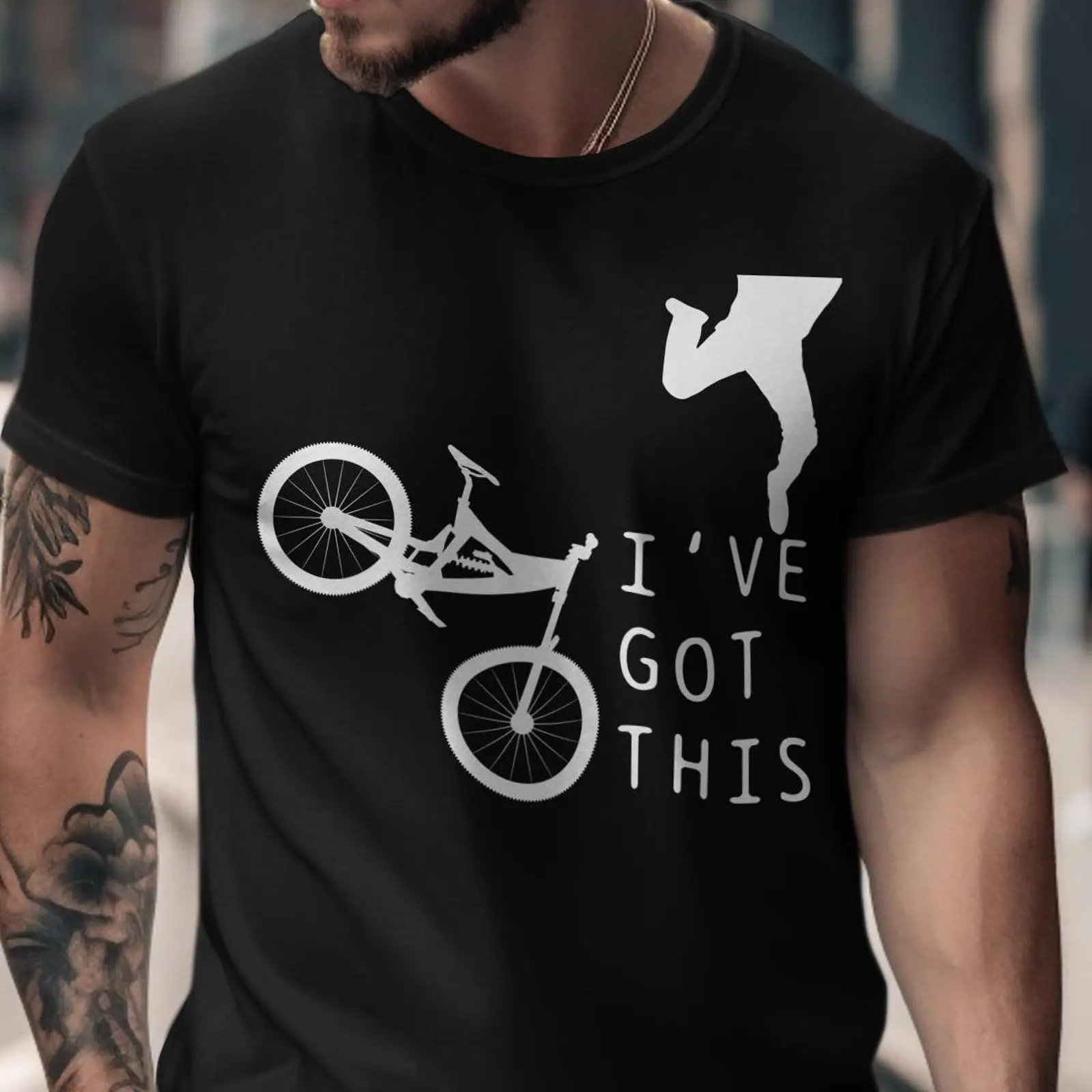 Mountain Biking Extreme - „I've Got This“ T-Shirt für Extrem-Mountainbiker,