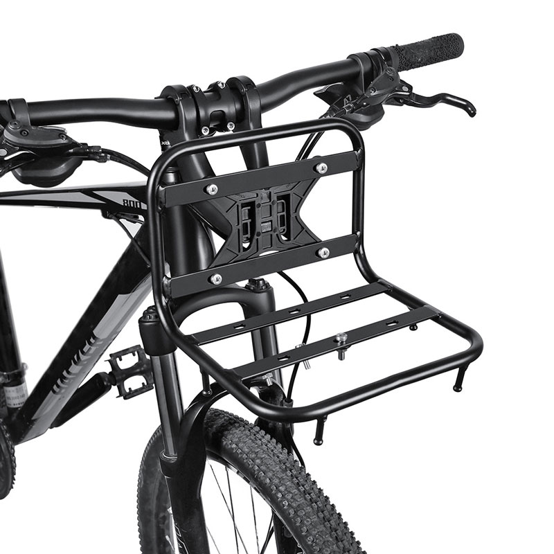 Mountain Biking Bag - Fahrrad-Vorderradgepäckträger aus Aluminiumlegierung Multifunktionaler Fahrrad-Vorderradgepäckträger für