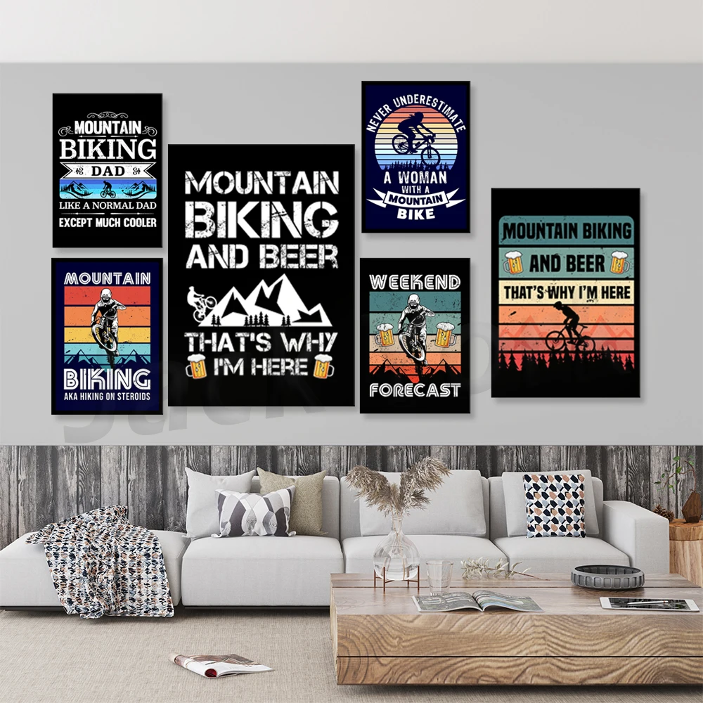 Go Mountain Bike Druck Leinwan – Mountain Biking Extreme Bewertung und Preis
