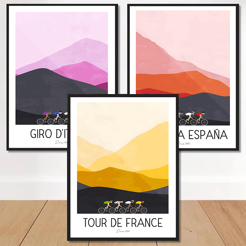 Aquarell-Radsport-Rennfahrer T – Mountain Biking France Bewertung und Preis